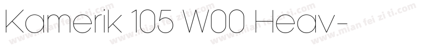 Kamerik 105 W00 Heav字体转换